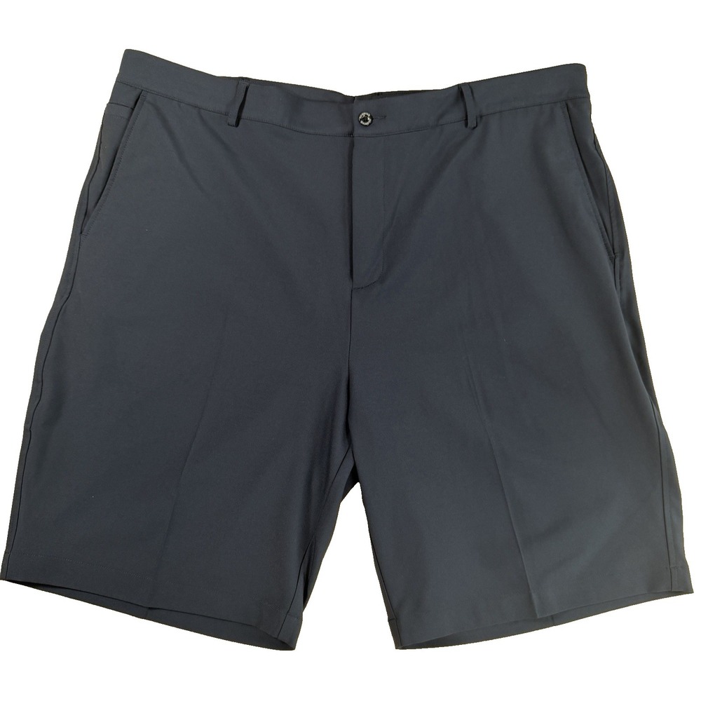 Dunning Golf Shorts Mens 42 Navy Blue Performance Stretch Flat Front Tech Shorts